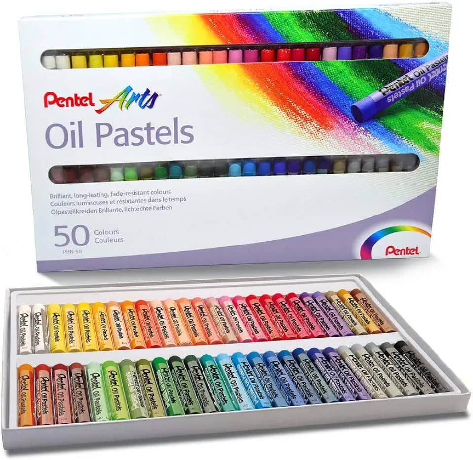 Pentel Giz Pastel Oleoso 50 Cores PHN-50