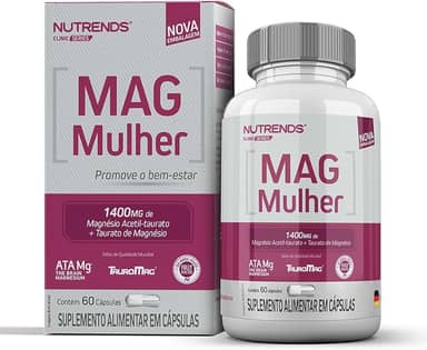 Mag Mulher (Magnésio Acetil-taurato + Taurato De Magnésio) 60 cápsulas, Nutrends