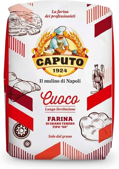 Farinha 00 Italiana Caputo Cuoco 1kg Para Pizzas, Pães e massas