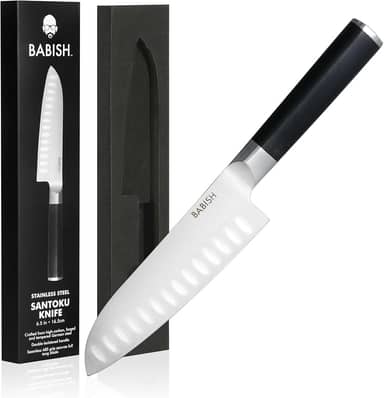 Faca Santoku Babish, aço alemão, 16,5 cm