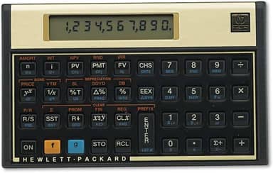 CALCULADORA FINANCEIRA HP 12C GOLD 120 FUNÇÕES RPN E ALG (IMP)