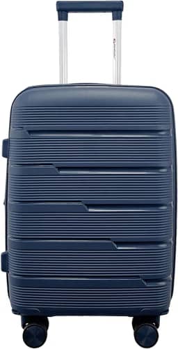 Mala de Bordo 10kg em Polipropileno com Cadeado TSA Rodas 360 Removíveis Gladiador P2 (Azul Marinho)