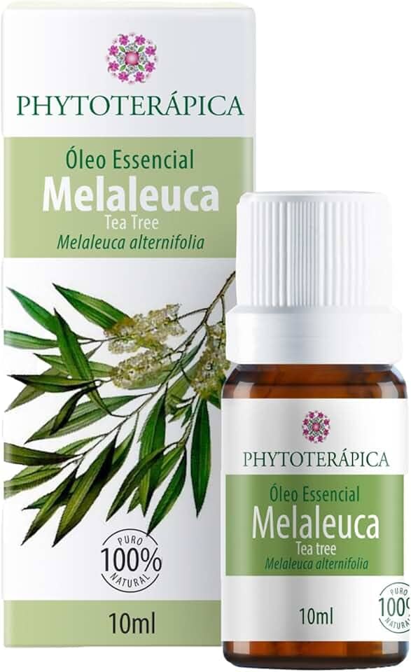 PHYTOTERAPICA- Óleo Essencial Melaleuca (Tea Tree) -Para Difusor, Massagem e Aromaterapia -Proporciona ânimo, equilibra oleosidade da pele, atua contra caspa -100% Puro,Natural -Amadeirada,Herbal,10ml