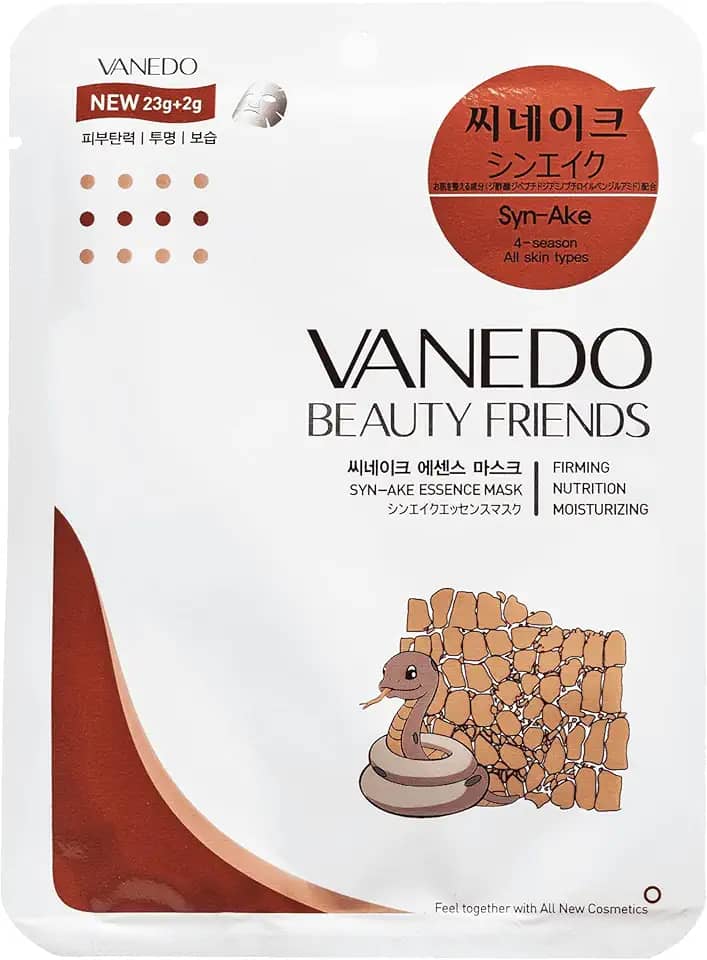 Máscara Hidratante Facial Coreana Beauty Friends - Syn Ake