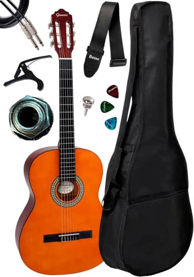 Violão Eletroacústico Giannini N14 N + Capa E Acessórios