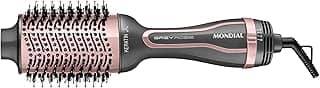MONDIAL Escova Secadora Keratin, Bivolt, 1200W, Grafite/Golden Rose - ES-11-BI