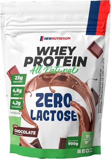 Whey Protein Zero Lactose All Natural 900g Chocolate NewNutrition