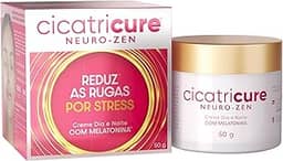 Cicatricure Neurozen Creme Dia e Noite com Melatonina – Reduz Linhas de Expressão e Rugas de Stress; Hidrata, Ilumina e Suaviza a Pele Cansada; Textura Leve para Todos os Tipos de Pele | 50 g
