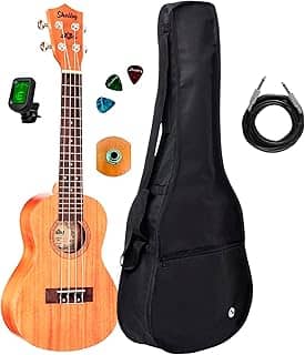 Ukulele Eletroacústico Shelby Su23m + Capa E Acessórios