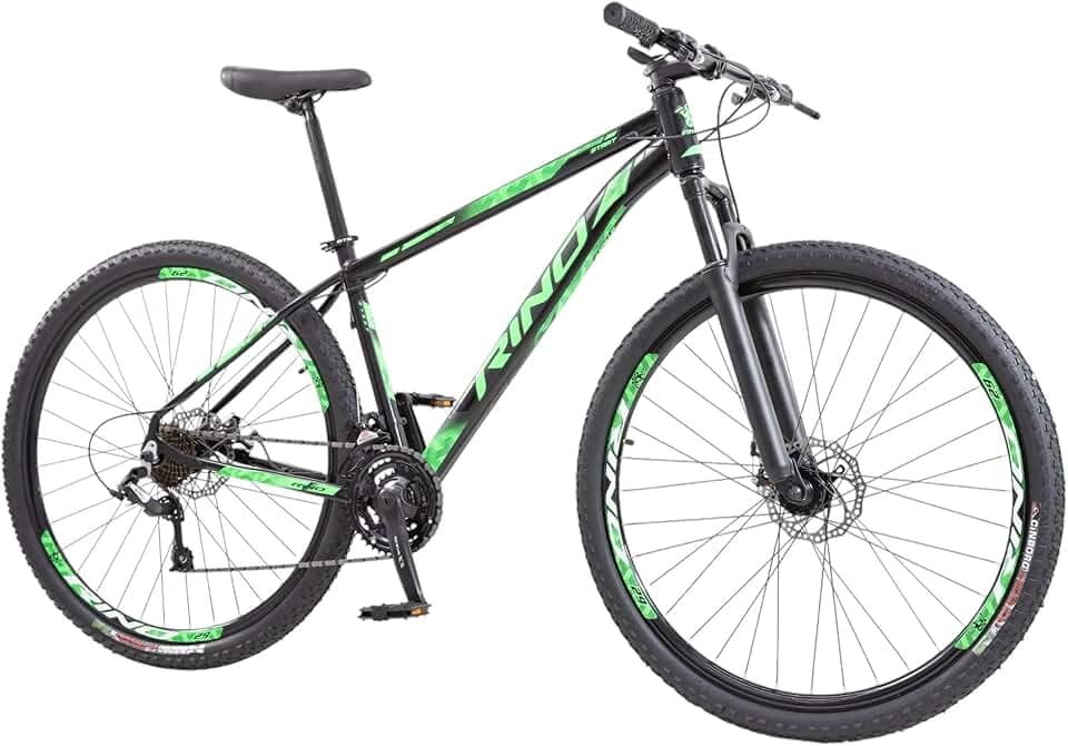 Bicicleta Rino Start RX 1.4 MTB Aro 29 Alumínio 24 Marchas Freio a Disco Suspensão Dianteira