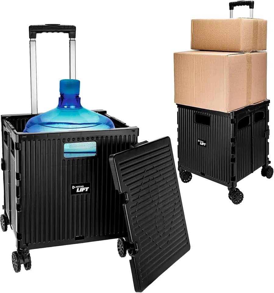 Carrinho Multiuso Dobrável Com Tampa Artiko Lift Reforçado Ferramentas