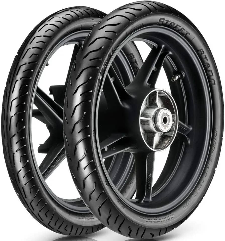 Par Pneu Cg 160 Titan Ybr 125 80/100-18 + 90/90-18 Tl St600 Vipal