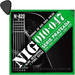 Encordoamento Para Violão Aço 6 Cordas Nig 010/047 N420