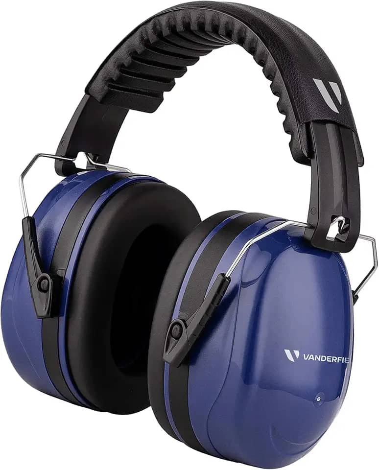Vanderfields Ear Defenders Adultos, Certificado 33dB UKCA, Proteção de Ouvido para Trabalho, Cancelamento de Ruído para Autismo, Faça Você Mesmo, Corte, Construção, Tiro, Protetores de Ouvido, Fones