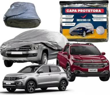 Capa de Cobrir Carro Protetora Sol E Chuva P/Caminhonete Suv (Nova Strada Cabine Dupla)