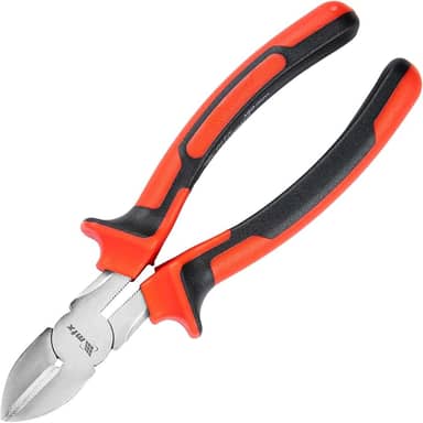 MTX Alicate de Corte Diagonal Nickel 7″ (180 mm) – Lâminas em Aço, Corte Rente Preciso, Revestimento Niquelado Anticorrosão