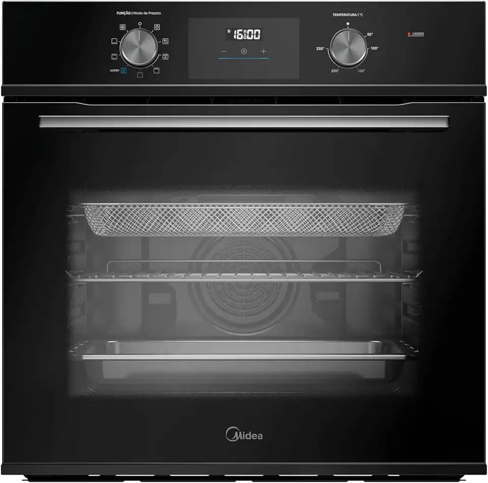 Forno de Embutir Elétrico 80L Midea Digital com Airfryer 220V