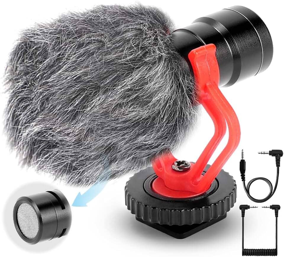 Microfone para Celular, Microfone, Microfone para Gravar Videos, Microfone Celular, Microfone Direcional, Microfone para Câmera, Microfone para Podcast, Microfone Direcional para Camera