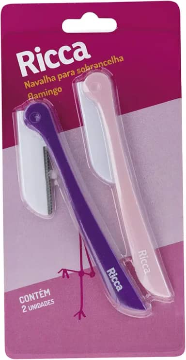 Ricca Navalha Para Sobrancelha Flamingo
