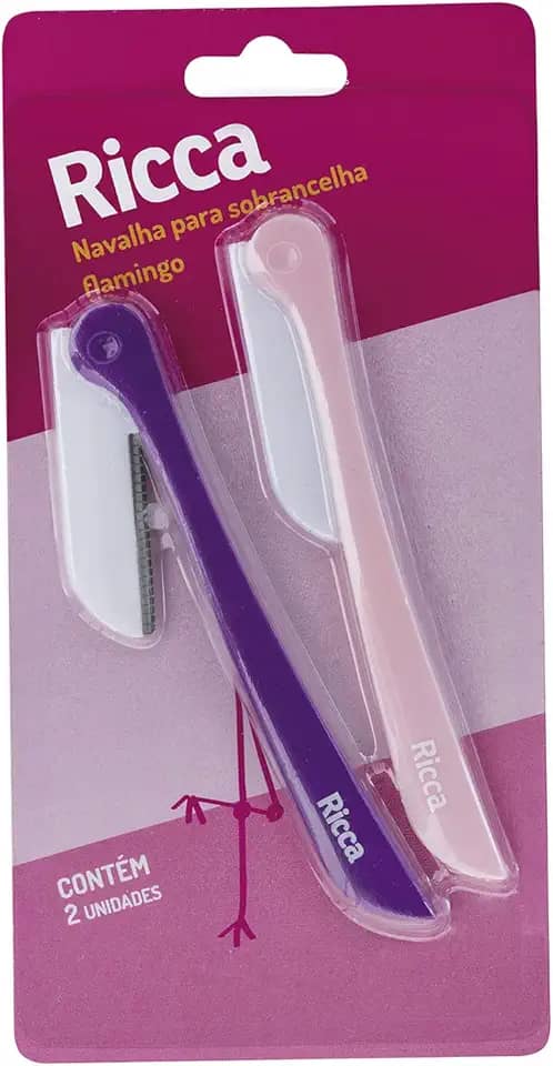 Ricca Navalha Para Sobrancelha Flamingo