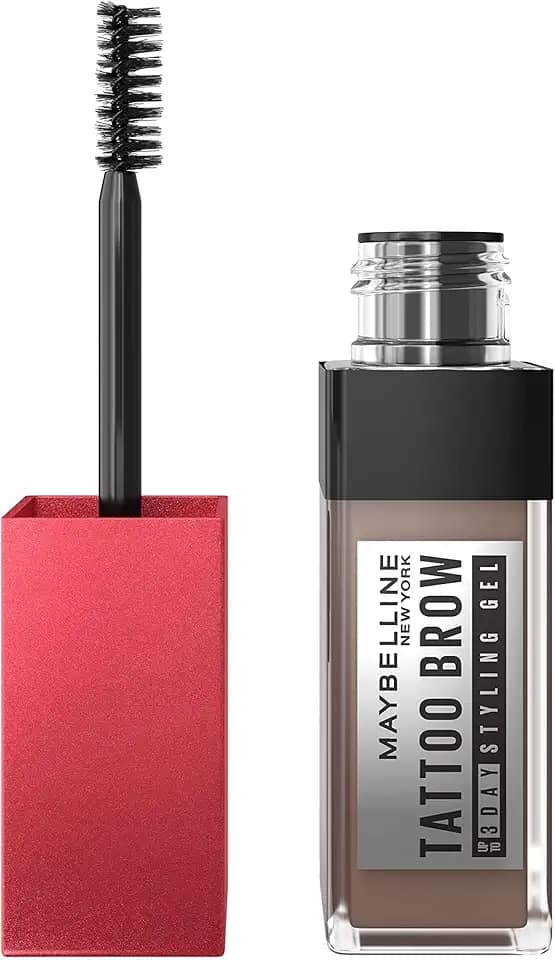 Maybelline NY Gel de Sobrancelha Tattoo Brow Até 3 Dias de Duração, Cor Medium Brown, 5g