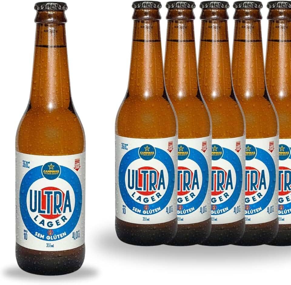 Cerveja Campinas Ultra Lager sem Glúten 355ml - 6 unidades