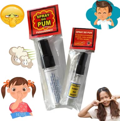 Spray do Pum Super Forte 15 ml Pegadinha Peido Fedido Trollagem Amigo da Onça Brincadeira Engraçado