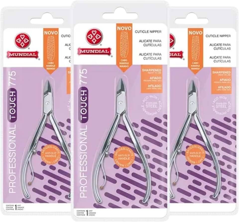 KIT 3 ALICATES CUTÍCULA 775 PROFESSIONAL TOUCH INOX