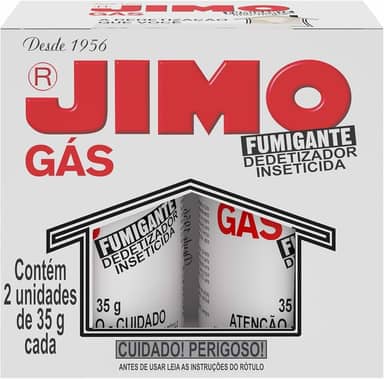 Gás Fumigante Detetizador 02 Unidade De 35g Mata Insetos Caseiro