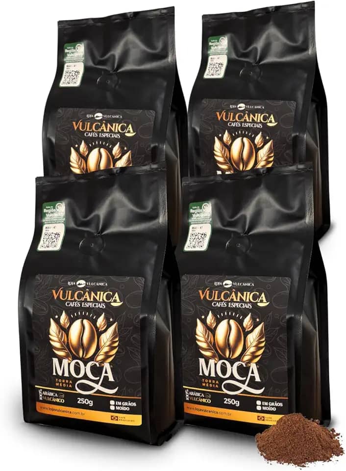 Café Especial Moido 1kg Torra Média - Microlote Moca Região Vulcânica