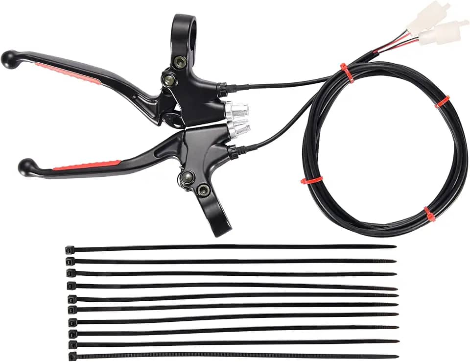 GOOFIT Substituição da alavanca de freio do guidão de 22 mm para bicicleta motorizada, mini bicicleta, scooter elétrica