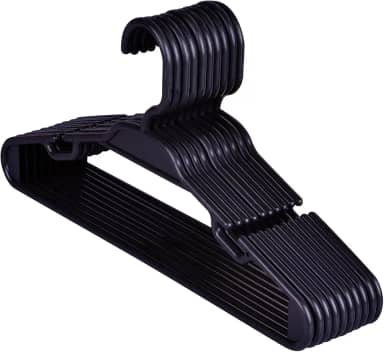 Kit Conjunto Cabide Infantil Preto 5,5mm - 30 Unidades