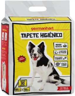Germanhart Tapete Higiênico para Cães 60x80, Super Absorvente, Antivazamento e com Atrativo Canino 7 Unidades