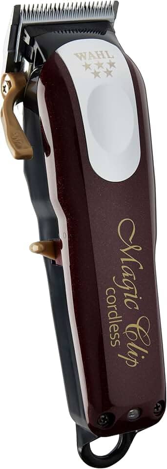 Wahl Professional - Cortador De Cabelo Sem Fio Magic Clip Da Série 5 Stagger-Tooth, Aparador De Cabelo Profissional Com Acessórios, Tempo De Execução De Mais De 100 Minutos, 120 V, 60 Hz