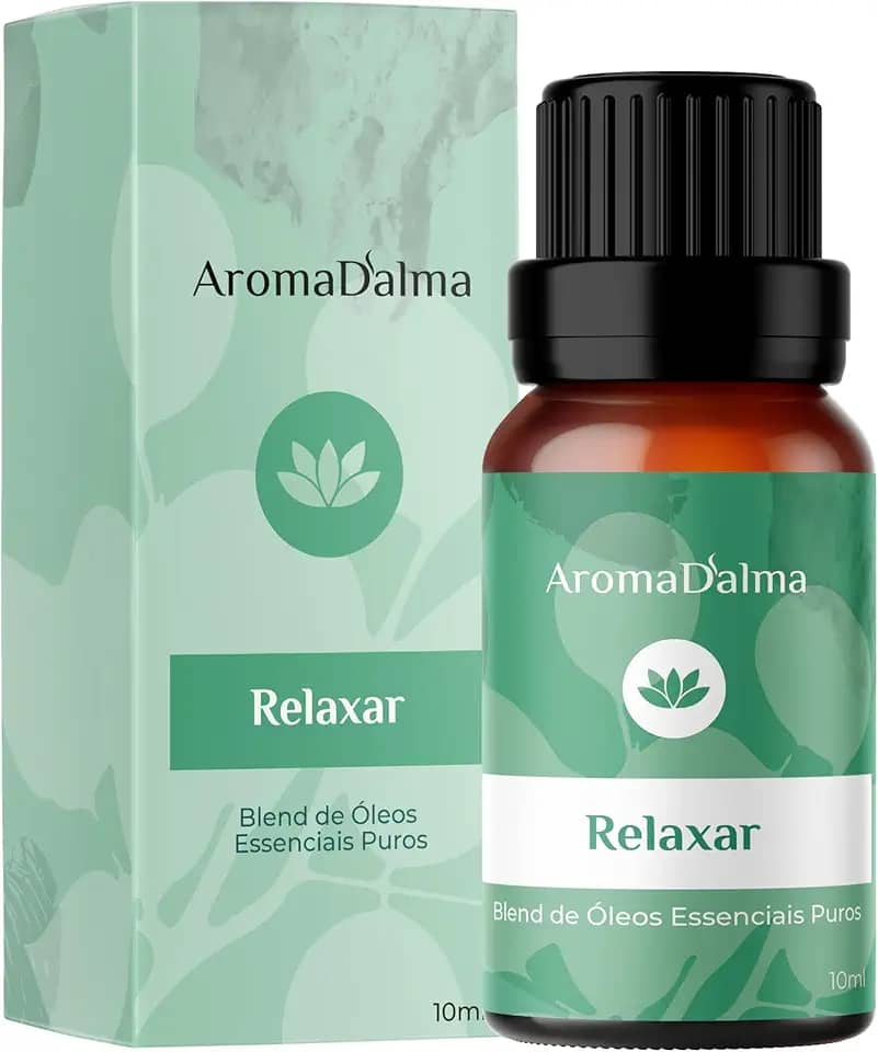 Blend Puro de Óleos Essenciais - Relaxar - Mistura Natural Para Alívio do Estresse e Ansiedade I Ideal Para Promover a Tranquilidade - Aroma D’alma