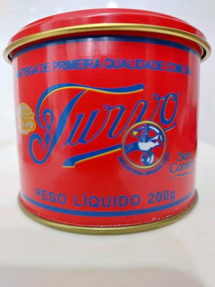 MANTEIGA EM LATA TURVO COM SAL SEM CONSERVANTES E CORANTES - MANTEIGA ARTESANAL 200 G