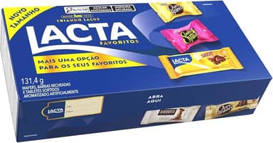 Lacta Favoritos - Caixa de variedades chocolates, 131,4gr