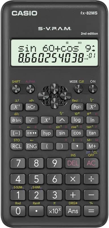 Calculadora Científica FX-82MS-2-S4-DH 240 Funções Preta Casio