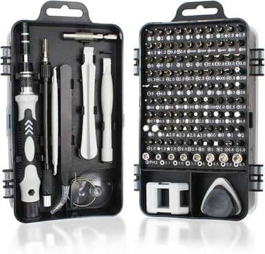 Conjunto de chaves de fenda com mini precisão, conjunto 115 em 1, kit de ferramentas de reparo profissional com driver magnético para celular, computador, laptop, relógio, PS4 e outro