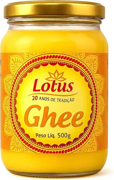 Manteiga Ghee Clarificada, Zero Lactose, Zero Caseína, Zero Sódio, 500g