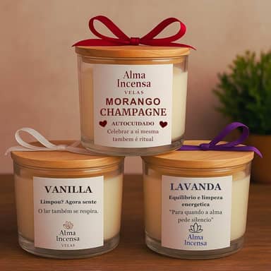 Velas Aromáticas Perfumadas Artesanais Veganas em Vidro Decorativo 100g – Aromaterapia, Relaxamento e Presente Elegante (Vanilla)