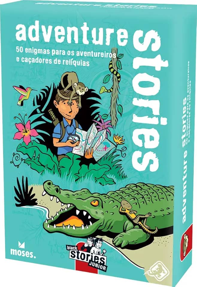 Galápagos, Histórias Intrépidas (Adventure Stories), Jogo de Enigmas para Amigos, + de 2 jogadores, 15 minutos por partida