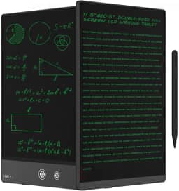 Ksequ Tablet de escrita LCD para adultos - tablet de escrita LCD de 10,5 polegadas, tela cheia de dupla face, bloco de notas digital para escola, escritório, casa, apagável, reutilizável