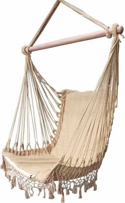 Cadeira De Balanço Rede De Descanso Suspensa CARAMELO1