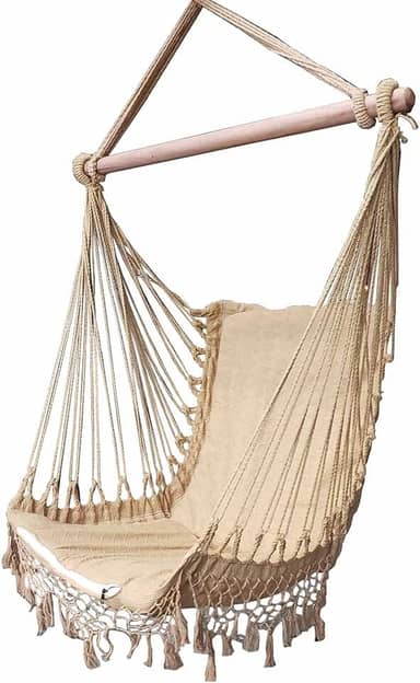 Cadeira De Balanço Rede De Descanso Suspensa CARAMELO1