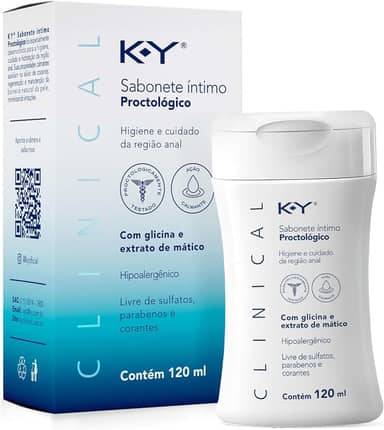 K-Y® Clinical Sabonete Íntimo Proctológico 120Ml