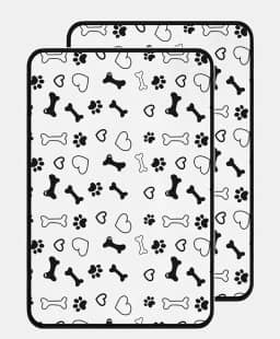 Tapete Higiênico Lavável para Cães YOLOPET – Impermeável, Reutilizável, Vários Tamanhos e Estampas (G (100x90cm), Pet Kit 2 un)