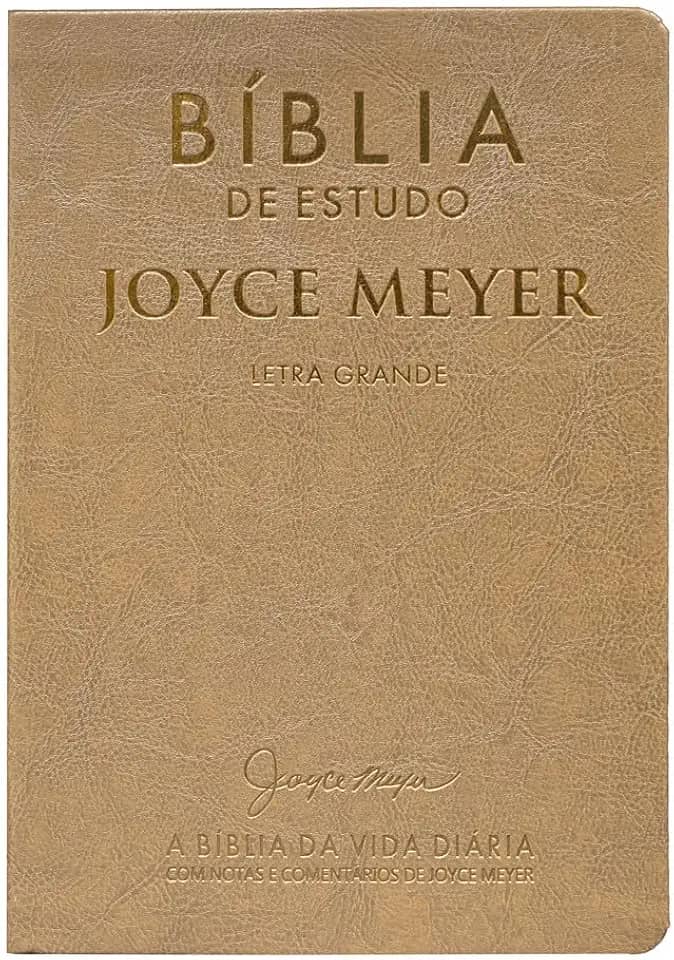 Biblia De Estudo: Joyce Meyer Dourada Letra Grande