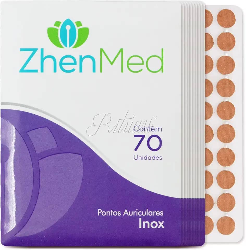 Ponto Auricular Inox 700 Pontos Zhenmed Auriculoterapia (Esparadrapo Redondo)