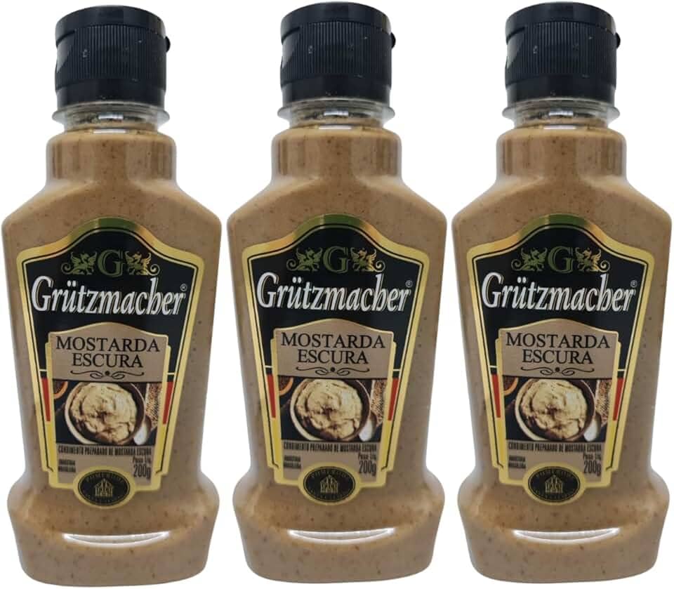 Mostarda Escura Grutzmacher - Kit 3 Unidades